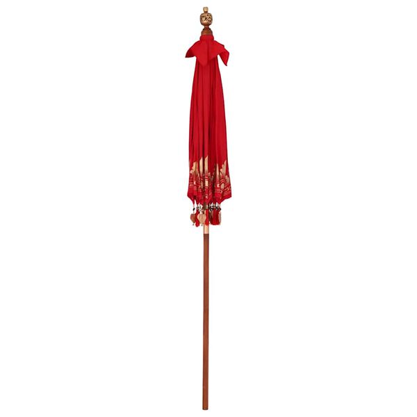 vidaXL Parasol Balin&ecirc;s Vermelho 185 x 185 x 260 cm