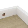 vidaXL Prateleiras parede Loggia 4 pcs 40x15x4cm MDF carvalho e branco