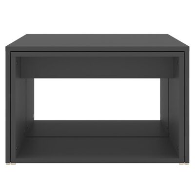 vidaXL 3pcs conjunto mesas centro 60x60x38 cm madeira processada cinza