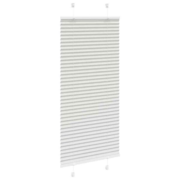 vidaXL Cinzento Luz Plissada Cega 60x150 cm Largura Tecido 59,4 cm