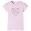T-shirt de crian&ccedil;a rosa-claro 104