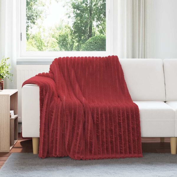 vidaXL Cobertores de Sof&aacute; 6 pcs Vermelho Bordeaux 200 x 150 cm L&atilde;