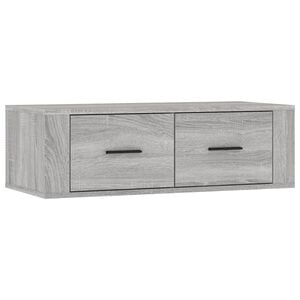 vidaXL Arm&aacute;rio TV suspenso 80x36x25 cm derivados madeira cinza sonoma