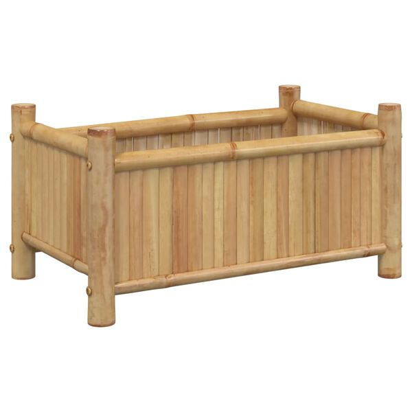 vidaXL Vaso/floreira de jardim 50x30x25 cm bambu