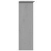 vidaXL Armário com portas de vidro BODO pinho maciço cinzento