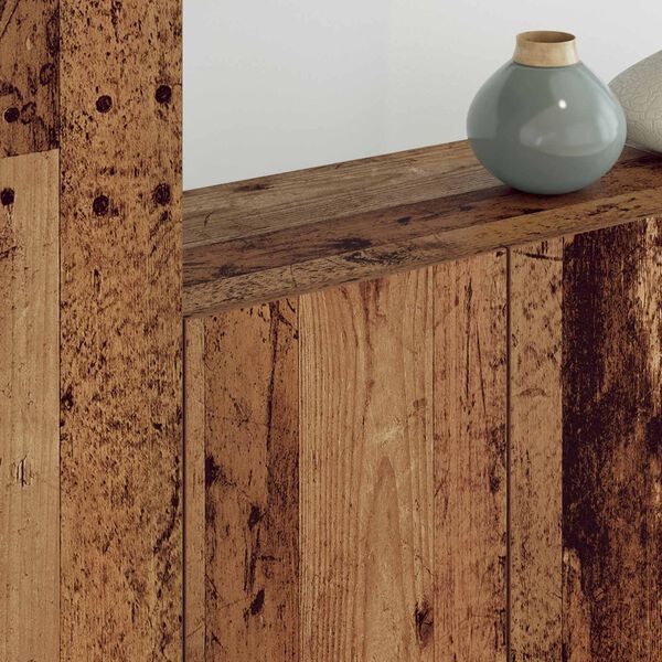 vidaXL Unidade de TV de Parede 5 pcs Madeira Antiga Madeira processada