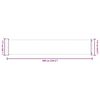 vidaXL Toldo lateral retr&aacute;til para p&aacute;tio 117x600 cm vermelho