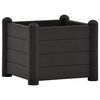 vidaXL Canteiro elevado para jardim PP 43x43x35 cm antracite
