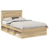 vidaXL Estrutura da Cama com cabeceira Sonoma 120 x 190 cm
