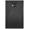 vidaXL Base de chuveiro SMC 100x80 cm preto