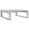 vidaXL Mesa de centro 100x100x35 cm derivados madeira cinzento cimento