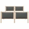 vidaXL Estrutura da Cama Cinza Escuro 135 x 190 cm tecido