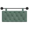 vidaXL Cabeceira Suspensa Verde do Mar 100 x 55 x 7 cm Veludo
