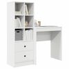 vidaXL Mesa com gaveta 2 pcs Branco