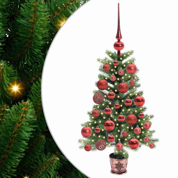 vidaXL &Aacute;rvore de Natal com 150 LEDs com suporte Verde 65 cm PE