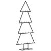 vidaXL &Aacute;rvore de Natal para decora&ccedil;&atilde;o 90 cm metal preto