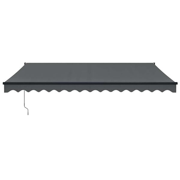 vidaXL Toldo retr&aacute;til autom&aacute;tico 4,5x3 m antracite