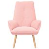 vidaXL poltrona Rosa 69 x 74 x 93 cm Tecido Sherpa