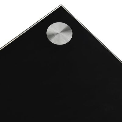 vidaXL Mesa de centro 110x43x60 cm vidro temperado preto