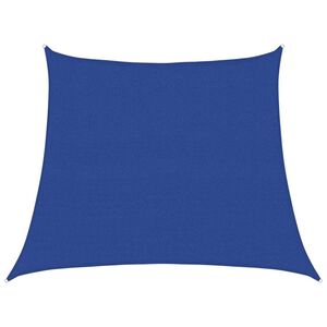 vidaXL Para-sol estilo vela trap&eacute;zio 160 g/m&sup2; 3/4x3 m PEAD azul