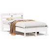 vidaXL Cama sem colch&atilde;o 75x190 cm madeira de pinho maci&ccedil;a branco