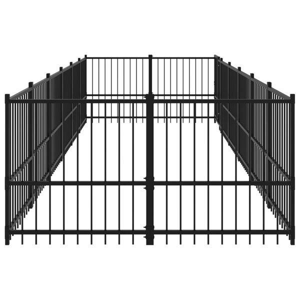 vidaXL Canil de exterior 11,26 m&sup2; a&ccedil;o