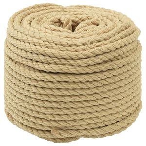 vidaXL Corda de Barco 8 mm 25 m Natural