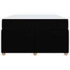 vidaXL Estrutura da Cama com colch&atilde;o Preto 120 x 200 cm tecido