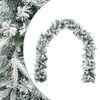 vidaXL Guirlanda de Natal Verde e Branco 270 cm PVC e PE