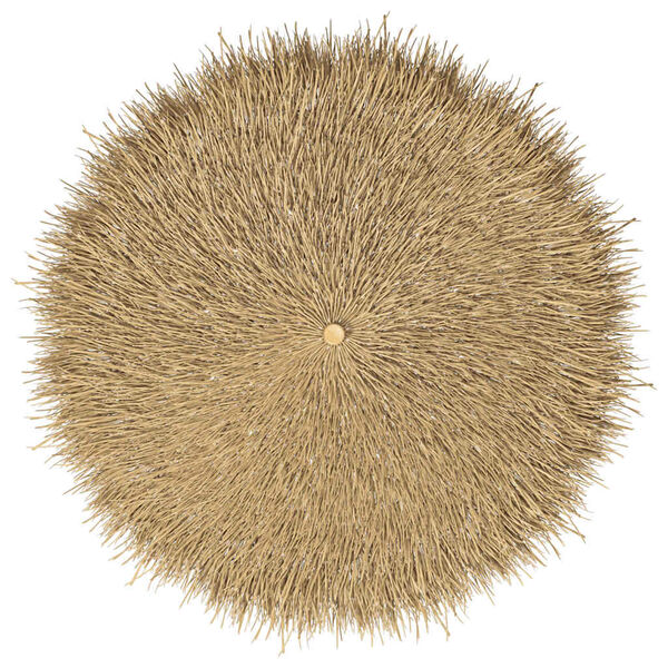 vidaXL Guarda-chuva Tiki com dossel de folha de bananeira 240 cm Bambu