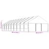 vidaXL Gazebo com telhado 20,07x5,88x3,75 m polietileno branco
