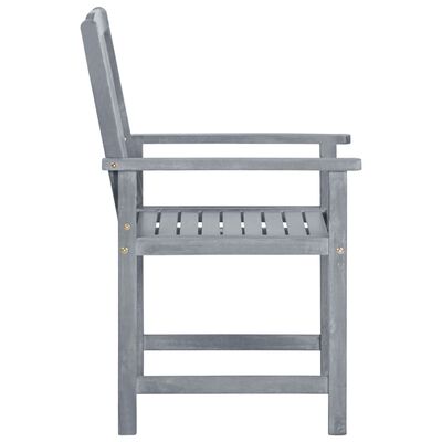 vidaXL Cadeiras de jardim 6 pcs madeira de acácia maciça cinzento