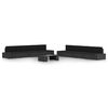vidaXL 9 pcs conjunto lounge de jardim c/ almofad&otilde;es vime PE preto