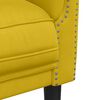 vidaXL Poltrona veludo amarelo