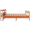 vidaXL Cama sem colch&atilde;o 180x200 cm pinho maci&ccedil;o castanho-mel