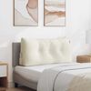 vidaXL Travesseiro para Costas Creme 100 x 24 x 50 cm Veludo