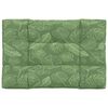 vidaXL Almofad&atilde;o para sof&aacute; de paletes 120x80x12cm tecido padr&atilde;o folhas