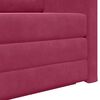 vidaXL Sof&aacute;-Cama 110cm Vinho Vermelho Veludo