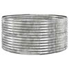 vidaXL Canteiro elevado jardim 140x140x68 a&ccedil;o galvanizado prateado
