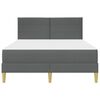 vidaXL Estrutura da Cama Cinza Escuro 120 x 200 cm Poli&eacute;ster