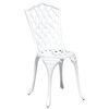 vidaXL Conjunto de Mesa de Jardim 3 pcs Branco Alum&iacute;nio Fundido