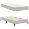 vidaXL Cama Box com colch&atilde;o Cinzento-claro 90 x 200 cm tecido