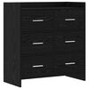 vidaXL Buffet Carvalho Preto 75 x 33 x 80 cm Derivados de Madeira