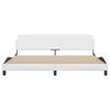 vidaXL Estrutura de cama Dover couro artificial 200x200 cm branco