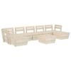 vidaXL 8 pcs conjunto lounge de paletes madeira de abeto impregnada