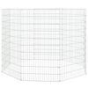 vidaXL Cercado para animais soltos com 8 pain&eacute;is, 54x100 cm, ferro galvanizado