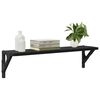 vidaXL Prateleiras de Parede 2 pcs Carvalho Preto 60 x 15 x 15,5 cm