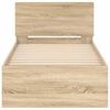 vidaXL Cama sem colch&atilde;o com cabeceira 75x190 cm carvalho sonoma