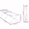 vidaXL Cama de Camping Dobr&aacute;vel Manual Cinzeto Tecido Oxford