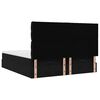 vidaXL Estrutura de cama otomana com colch&otilde;es 200x200cm veludo preto